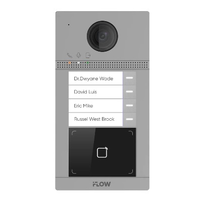 F-VI-1406ISMCWE1 2Мп IP вызывная панель на четырех абонентов с ИК-подсветкой и Wi-Fi